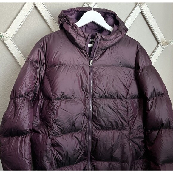 Eddie Bauer EB550 Women’s XXL Luna Peak Hooded Down Puffer Parka Jacket - Purple - Picture 2 of 10